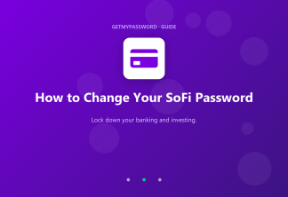 How to change a SoFi password