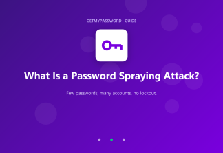 What is a password spraying attack
