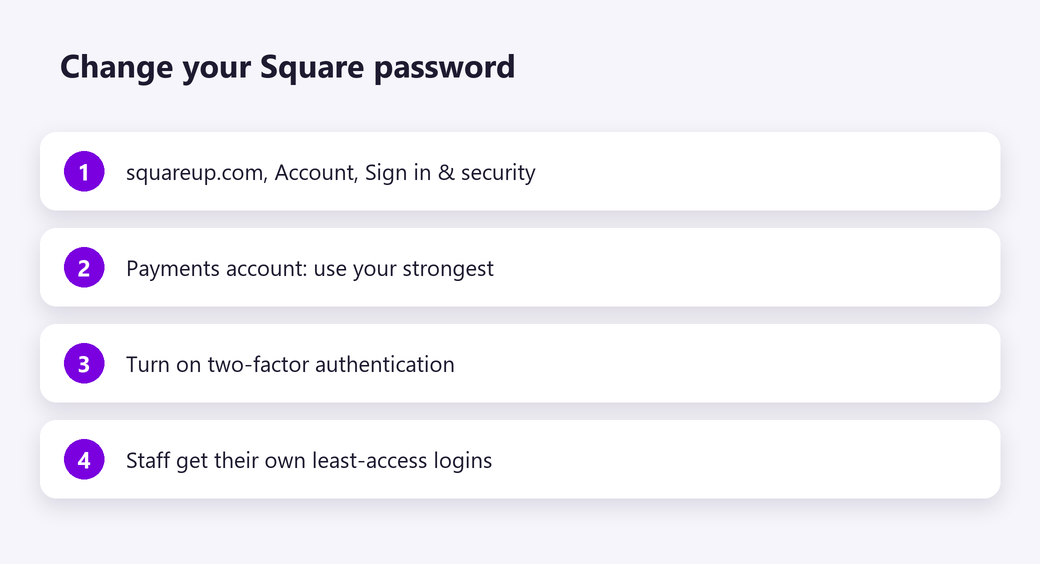 Change your Square password