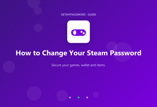 How to change and recover a Steam password