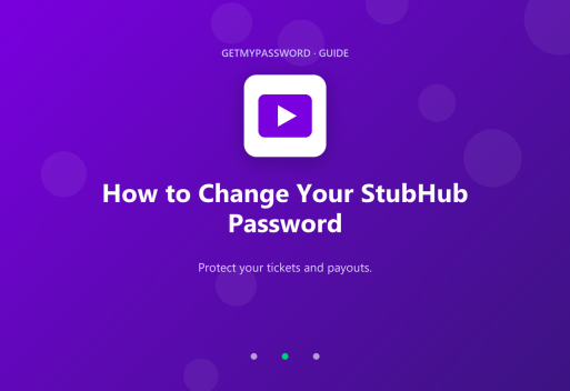 How to change a StubHub password