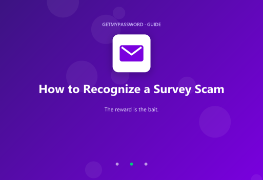How to recognize a survey scam