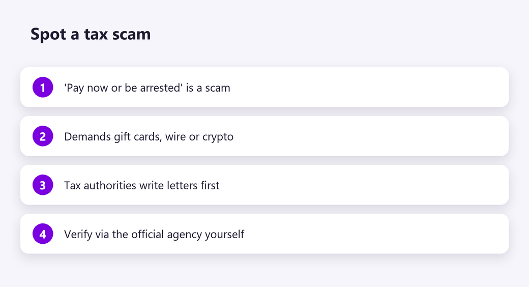 Spot a tax scam