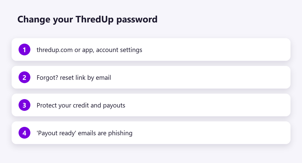 Change your ThredUp password