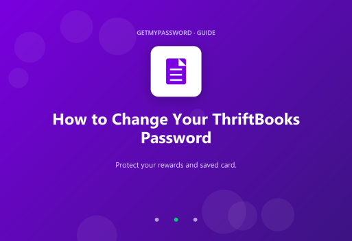 How to change a ThriftBooks password