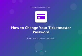 How to change a Ticketmaster password