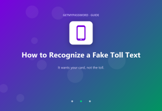 How to recognize a fake toll text