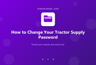 How to change a Tractor Supply password