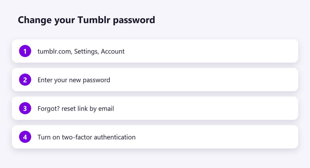 Change your Tumblr password