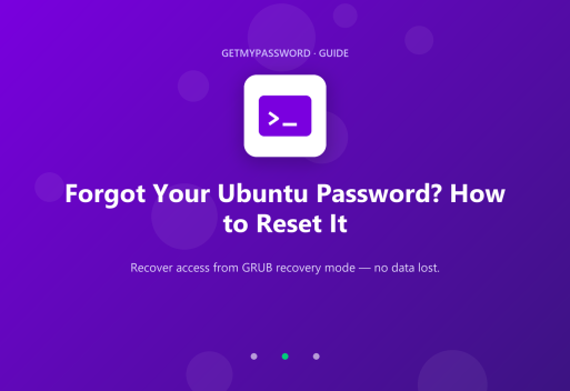 How to reset a forgotten Ubuntu password
