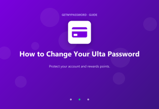 How to change an Ulta password