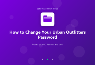 How to change an Urban Outfitters password