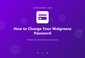 How to change a Walgreens password