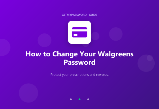 How to change a Walgreens password