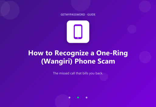 How to recognize a one-ring phone scam