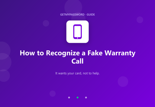 How to recognize a fake warranty call