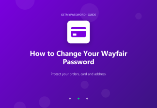 How to change a Wayfair password