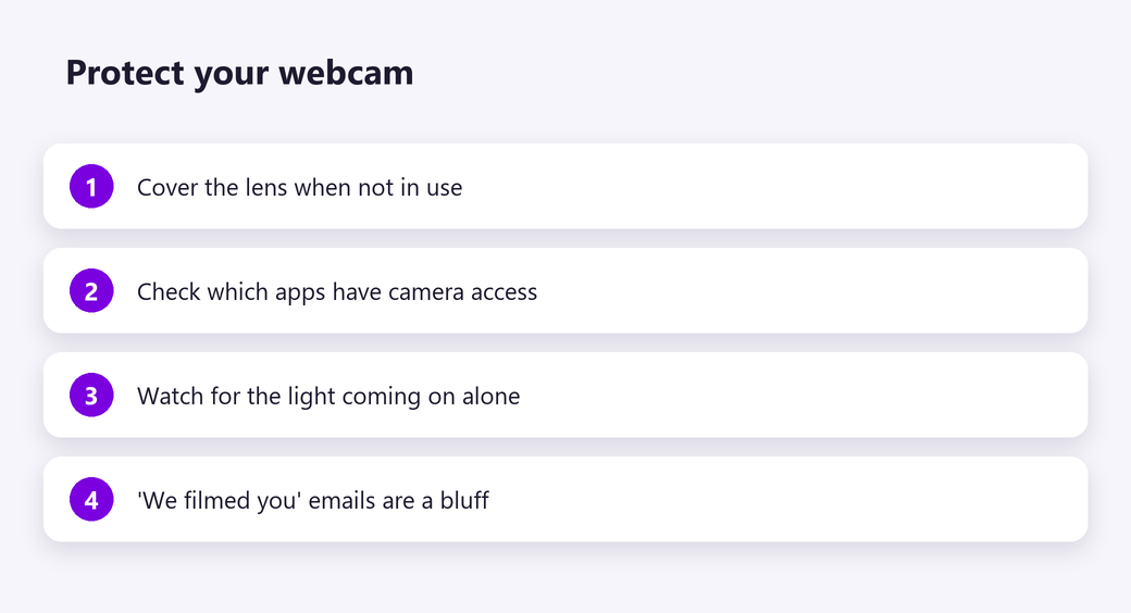 Protect your webcam
