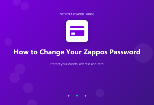 How to change a Zappos password