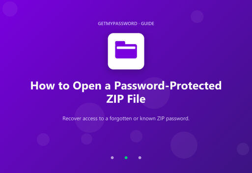 How to open a password-protected ZIP file