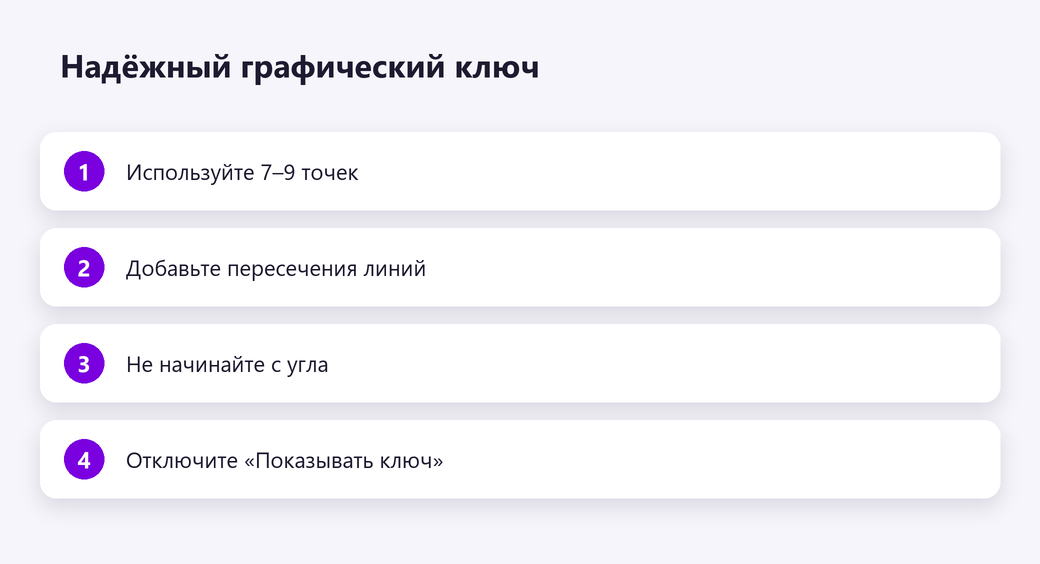 Надёжный графический ключ