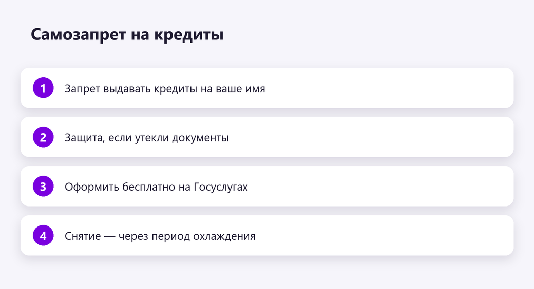 Самозапрет на кредиты