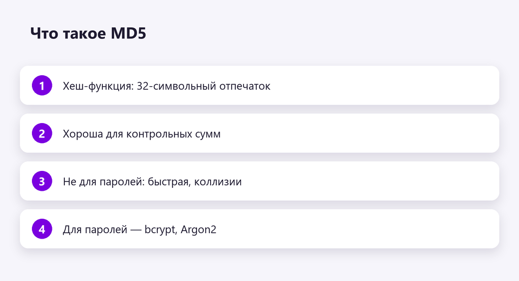 Что такое MD5