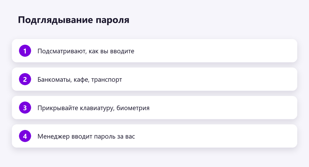 Подглядывание пароля